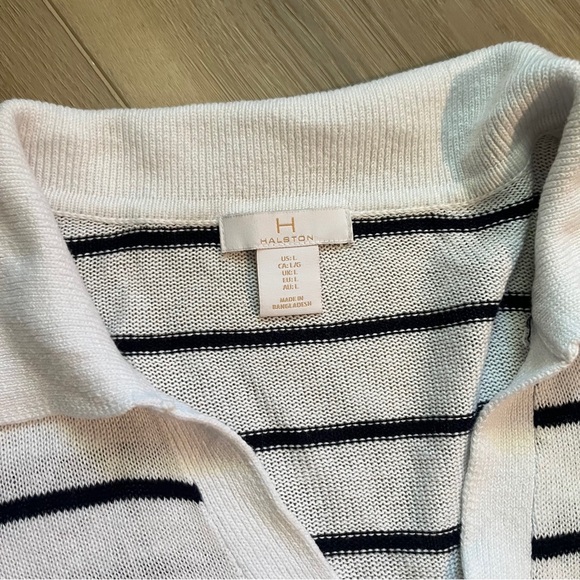 Striped V-Neck Sweater - Picture 4 of 5